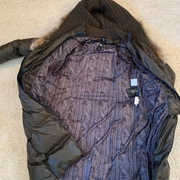 Rud by Rudsak Women's Jasmine Down Coat with Coyote Fur Hood Trim • Large - Picture 7 of 9